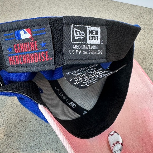 New Era Blue and Pink Baseball Hat, Medium-Large - Picture 7 of 7